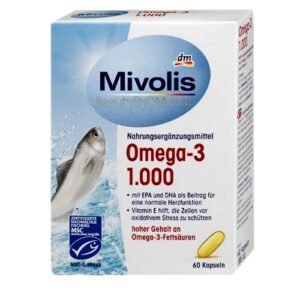 Mivolis Omega-3 1000 for Heart & Cardiovascular System, 60 pcs