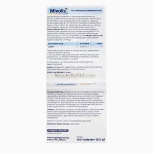 Mivolis Lactase 6000 for Lactose Intolerance,