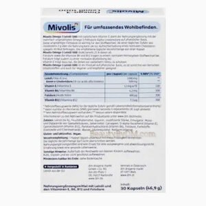 Mivolis Omega-3 Linseed Oil 1000 for Cholesterol