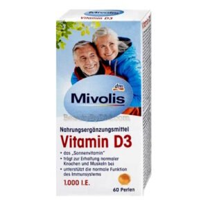 Mivolis Vitamin D3 for Bones, Muscles & Immune System, 60pcs