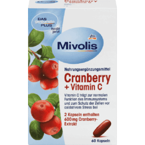 Mivolis Cranberry + Vitamin C, 60 pcs