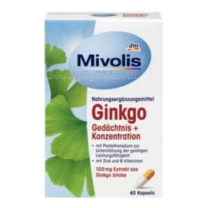 Mivolis Ginkgo contributing Memory & Concentration for Mental Health, 40 pcs