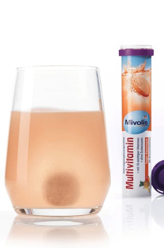 Mivolis Multivitamin Effervescent Tablets – 4 Packs Of 20 (80 Total Tablets) – Dietary Supplement