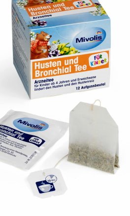 Mivolis Kinder Husten und Bronchial Tee :: Children Cough & Bronchial Tea, 12 bags
