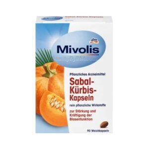 Mivolis Sabal Pumpkin for Healthy Bladder Function, 90 pcs
