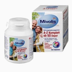 Mivolis A-Z Depot for 50+ Multi Vitamins & Minerals, 100 pcs.