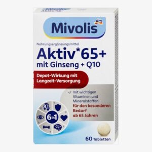 Mivolis Active 65+ for Eldery with Ginseng and Q10 Depot, 60 pcs
