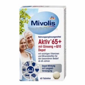 Mivolis Active 65+ for Eldery with Ginseng and Q10 Depot, 60 pcs